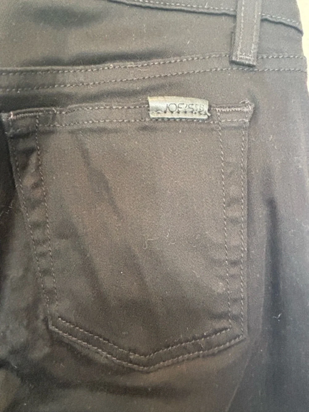 Joe's Jeans Black and White Tweed-Front Skinny Pants - Picture 4 of 5
